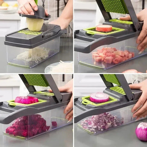 Tidy Habit™ 14-in-1 Multi-Blade Vegetable Chopper & Slicer