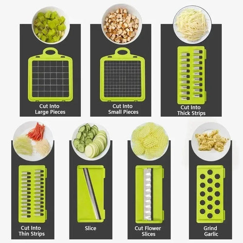 Tidy Habit™ 14-in-1 Multi-Blade Vegetable Chopper & Slicer