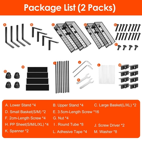 Tidy Habit™ 2-Tier Slide-Out Cabinet Organizer (2-Pack)