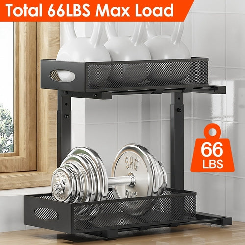 Tidy Habit™ 2-Tier Slide-Out Cabinet Organizer (2-Pack)